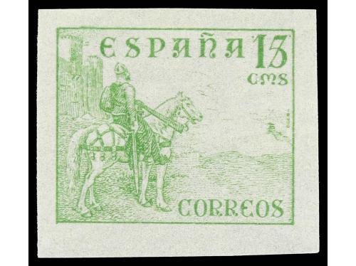 ** ESPAÑA. Ed. 816 y 819ecs. 5 cts. verde y 15 cts. verde am