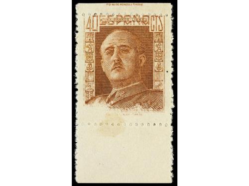 **/* ESPAÑA. Ed. 953. 40 cts. castaño rojizo. 2 ejemplares c