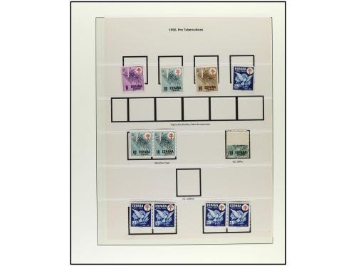 ESPAÑA. Ed. 1070/1179. EMISIONES DE 1950 a 1955. Trece págin