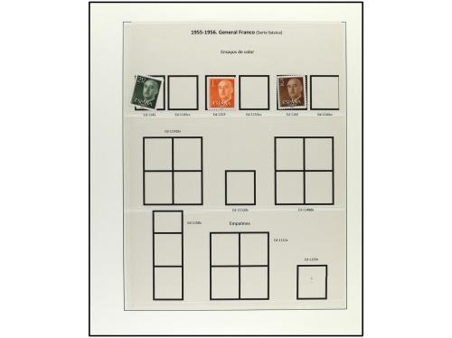 ESPAÑA. Ed. 1070/1179. EMISIONES DE 1950 a 1955. Trece págin
