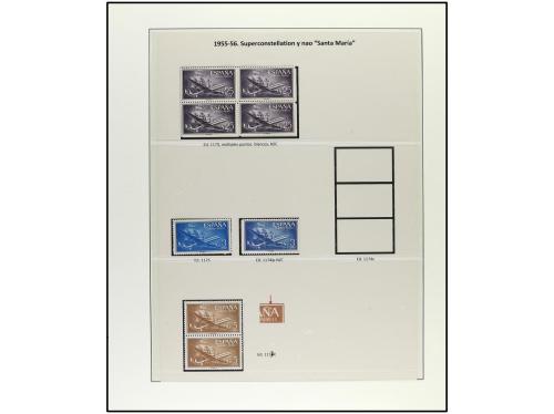 ESPAÑA. Ed. 1070/1179. EMISIONES DE 1950 a 1955. Trece págin