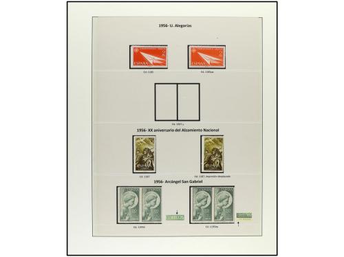 ESPAÑA. Ed. 1070/1179. EMISIONES DE 1950 a 1955. Trece págin