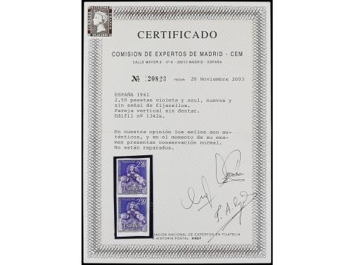 ** ESPAÑA. Ed. 1342s. III CENT. VELAZQUEZ. 2,50 pts. violeta