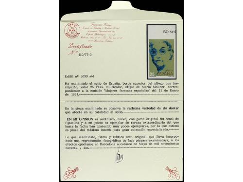 ** ESPAÑA. Ed. 3099s. MARIA MOLINER. 25 pts. multicolor SIN 