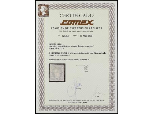 (*) ESPAÑA. Ed. 111. 1 escudo 600 milésimas. Color algo tenu