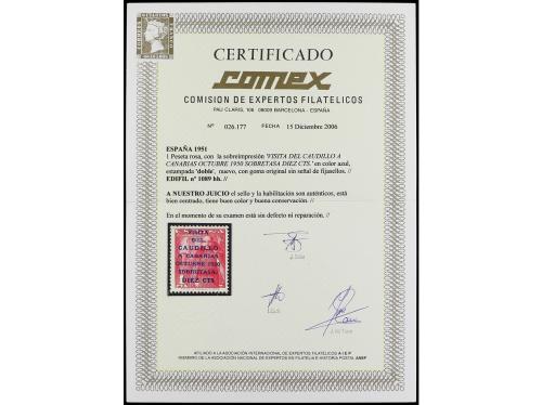 ** ESPAÑA. Ed. 1089hh. CANARIAS CORREO. + 10 cts. s. 1 pta. 