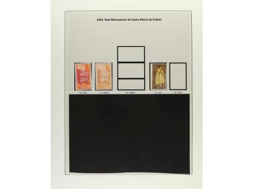 ESPAÑA. Ed. 1418/1534. EMISIONES DE 1962-63. Trece páginas d