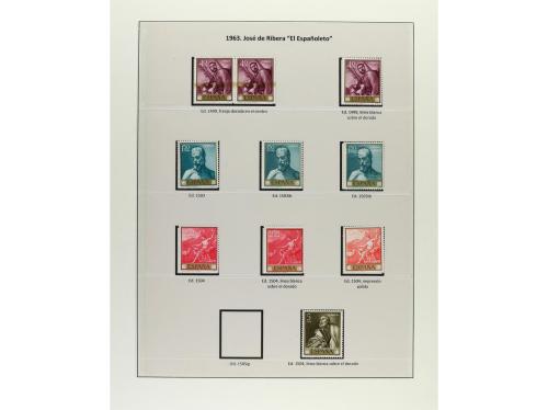 ESPAÑA. Ed. 1418/1534. EMISIONES DE 1962-63. Trece páginas d