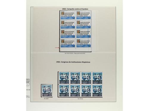 ESPAÑA. Ed. 1418/1534. EMISIONES DE 1962-63. Trece páginas d