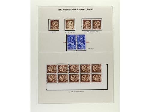 ESPAÑA. Ed. 1418/1534. EMISIONES DE 1962-63. Trece páginas d