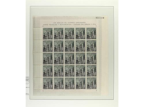 ESPAÑA. Ed. 1541/1695. EMISIONES DE 1964-65. Once páginas de