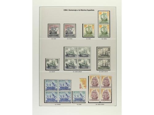 ESPAÑA. Ed. 1576/1612. EMISIONES DE 1964. Cinco páginas de á