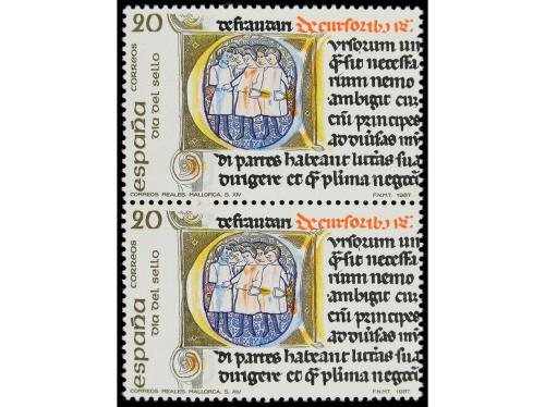 ** ESPAÑA. Ed. 2911. DÍA DEL SELLO'87. 20 pts. multicolor. P