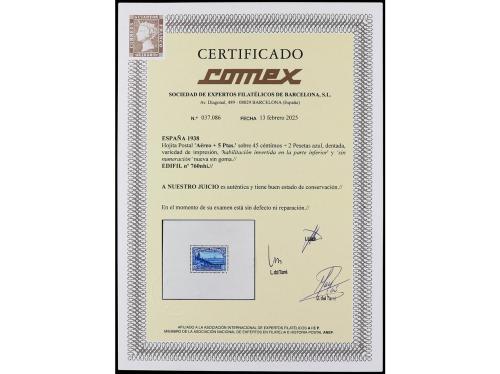 (*) ESPAÑA. Ed. 760nhi. HB. Aéreo + 5 pts. HABILITACIÓN INVE