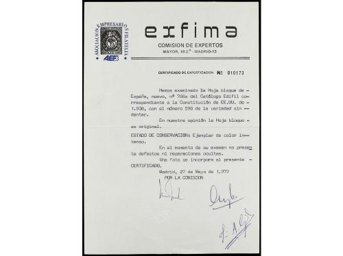 ** ESPAÑA. Ed. 766s. HB. Aéreo + 5 pts. SIN DENTAR. RARÍSIMA