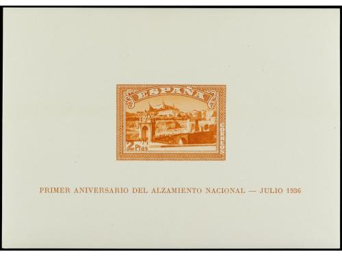 ** ESPAÑA. Ed. 836/7 y 838/9. HB dentadas y SIN DENTAR. LUJO