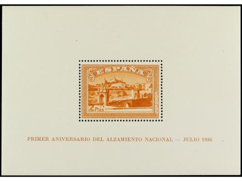 ** ESPAÑA. Ed. 836/7 y 838/9. HB dentadas y SIN DENTAR. LUJO