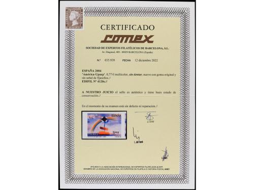 ** ESPAÑA. Ed. 4120s. AMÉRICA. UPAEP. 0,77Ђ multicolor. SIN 