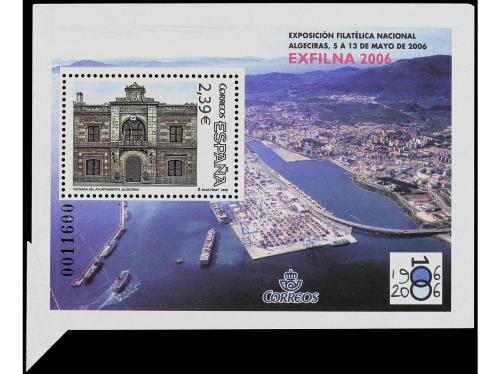 ** ESPAÑA. Ed. 4236. EXFILNA 2006. HB multicolor. Defecto en