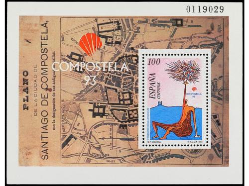 ** ESPAÑA. Ed. 3258. COMPOSTELA'93. HB multicolor. FALTA LA 