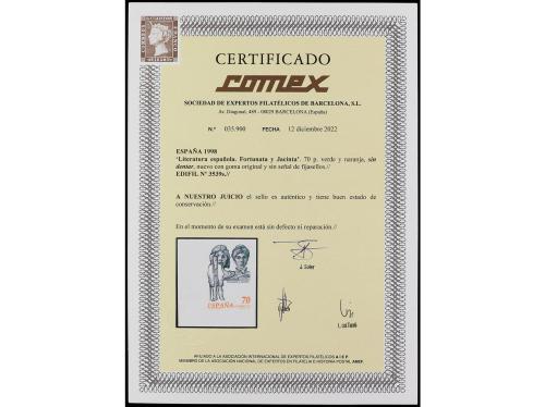 ** ESPAÑA. Ed. 3539s. LITERATURA ESPAÑOLA. FORTUNATA Y JACIN