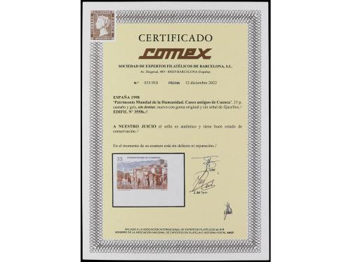 ** ESPAÑA. Ed. 3558s. PATRIMONIO MUNDIAL DE LA HUMANIDAD. 35