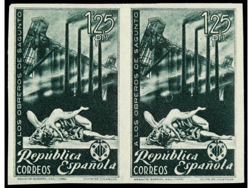 (*) ESPAÑA. Ed. 773cc, 774cca. 45 cts. castaño y 1.25 pts. v