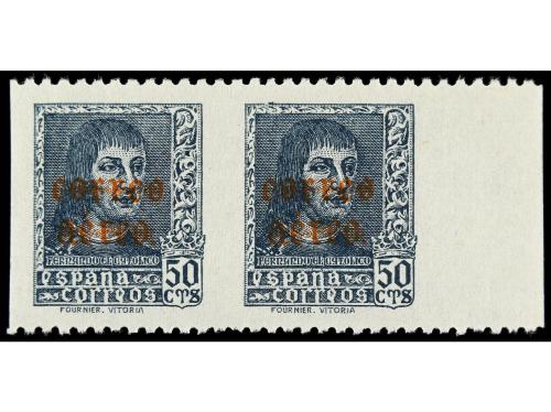 ** ESPAÑA. Ed. 845sv y * 845sph. 50 cts. pizarra. Pareja hor