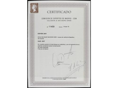 ** ESPAÑA. Ed. 3837. NAVIDAD'01. HB multicolor SIN DENTAR. R