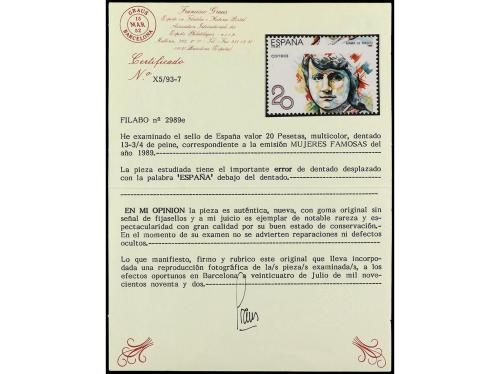 ** ESPAÑA. Ed. 2989. MARIA DE MAEZTU. 20 pts. multicolor. 5 