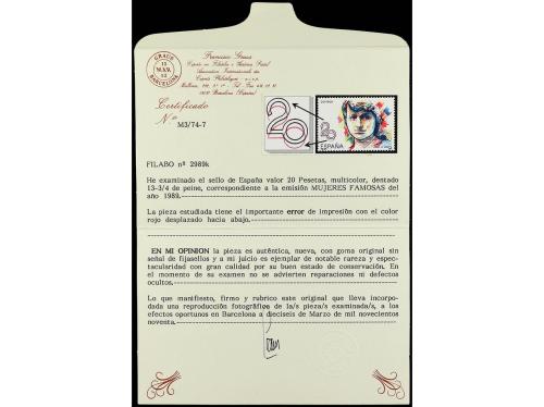 ** ESPAÑA. Ed. 2989. MARIA DE MAEZTU. 20 pts. multicolor. 5 