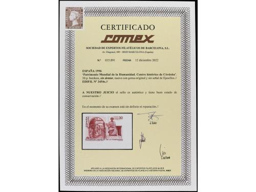 ** ESPAÑA. Ed. 3454s. PATRIMONIO MUNDIAL DE LA HUMANIDAD. 30