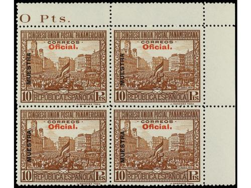 ** ESPAÑA. Ed. 620/9M(4). SERIE COMPLETA. 10 valores. Bloque