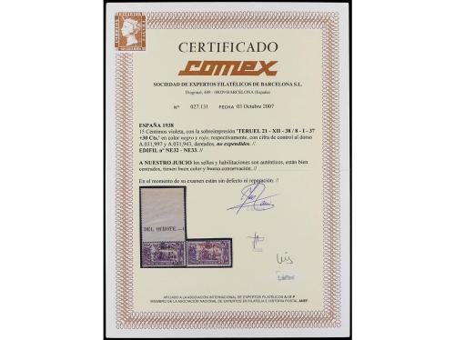 **/* ESPAÑA. Ed. NE 32/33. NO EXPENDIDOS. Serie completa, al