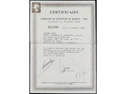 ** ESPAÑA. Ed. 844Aes/844Aecm. JUEGO COMPLETO de 10 sellos, 