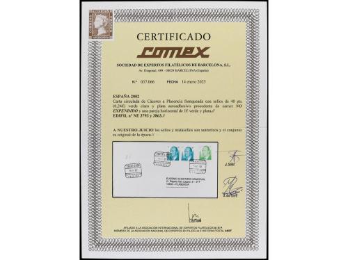 ✉ ESPAÑA. NO EXPENDIDO 0,24Ђ (40 pts.) verde amarillo. Sello