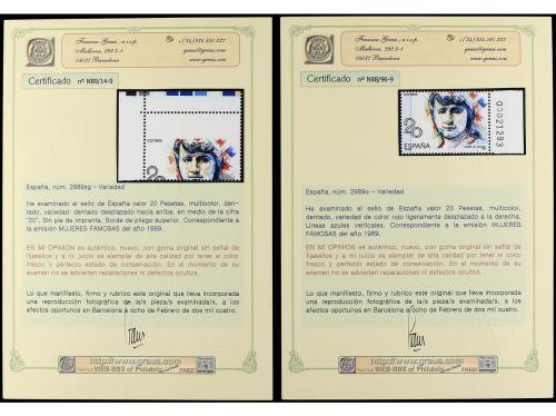 ** ESPAÑA. Ed. 2989. MARÍA DE MAEZTU. 20 pts. multicolor. Co