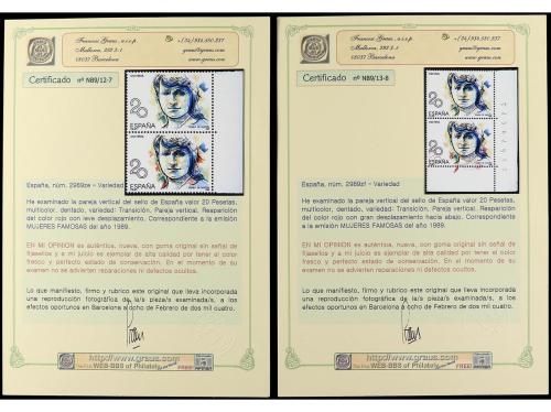 ** ESPAÑA. Ed. 2989. MARÍA DE MAEZTU. 20 pts. multicolor. Co