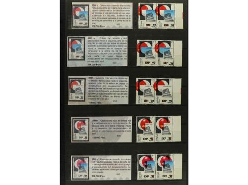** ESPAÑA. Ed. 2990. EXPO'92. 8+5 pts. Conjunto montado en c