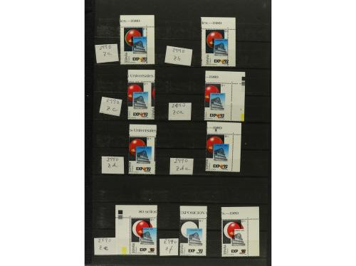 ** ESPAÑA. Ed. 2990. EXPO'92. 8+5 pts. Conjunto montado en c