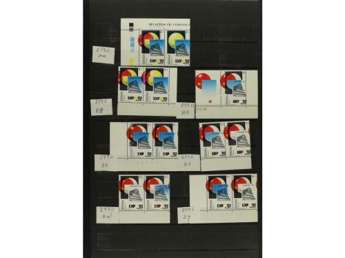 ** ESPAÑA. Ed. 2990. EXPO'92. 8+5 pts. Conjunto montado en c