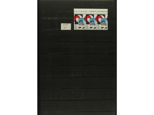 ** ESPAÑA. Ed. 2990. EXPO'92. 8+5 pts. Conjunto montado en c