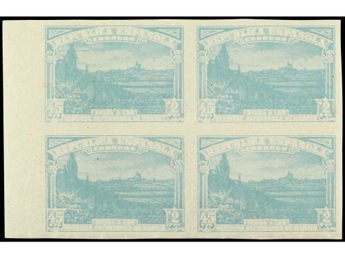** ESPAÑA. Ed. 757s(4). 45 cts. + 2 pts. Bloque de cuatro. V