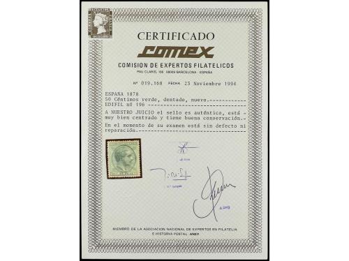 (*) ESPAÑA. Ed. 196. 50 céntimos verde. Centrado perfecto. L