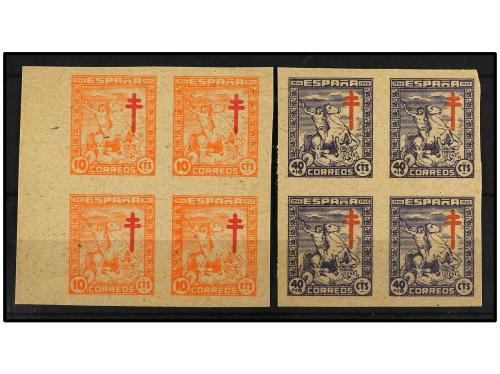 (*) ESPAÑA. Ed. 984 y 986p. 10 cts. naranja y 40 cts. + 10 c