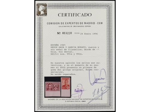 ** ESPAÑA. Ed. 991/2s. SERIE COMPLETA. 2 valores. SIN DENTAR
