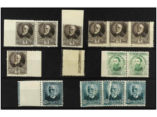 **/* ESPAÑA. DOS FICHAS conteniendo diversas variedades de l