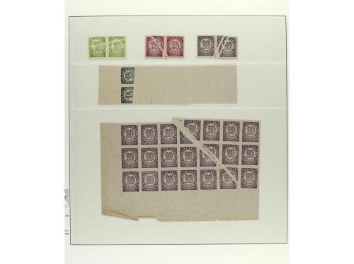 ESPAÑA. Ed. 745/50. Conjunto de hojas de álbum con diversas 