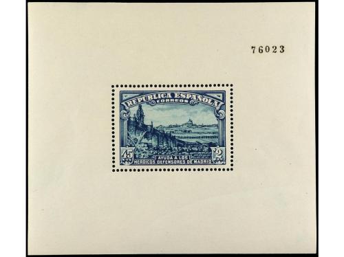 ** ESPAÑA. Ed. 758a. HB. AZUL VERDOSO. MUY RARA. Sólo 100 de