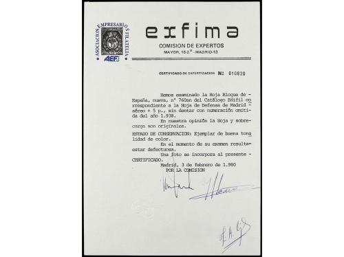 (*) ESPAÑA. Ed. 760ns. HB. Aéreo + 5 pts. SIN DENTAR y SIN N